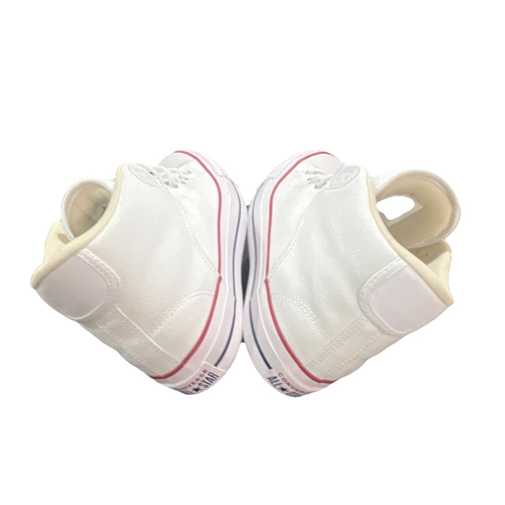 14N11/ Converse All Star White High Top Textile Sneakers Men's Size 10.5 - Picture 8 of 12